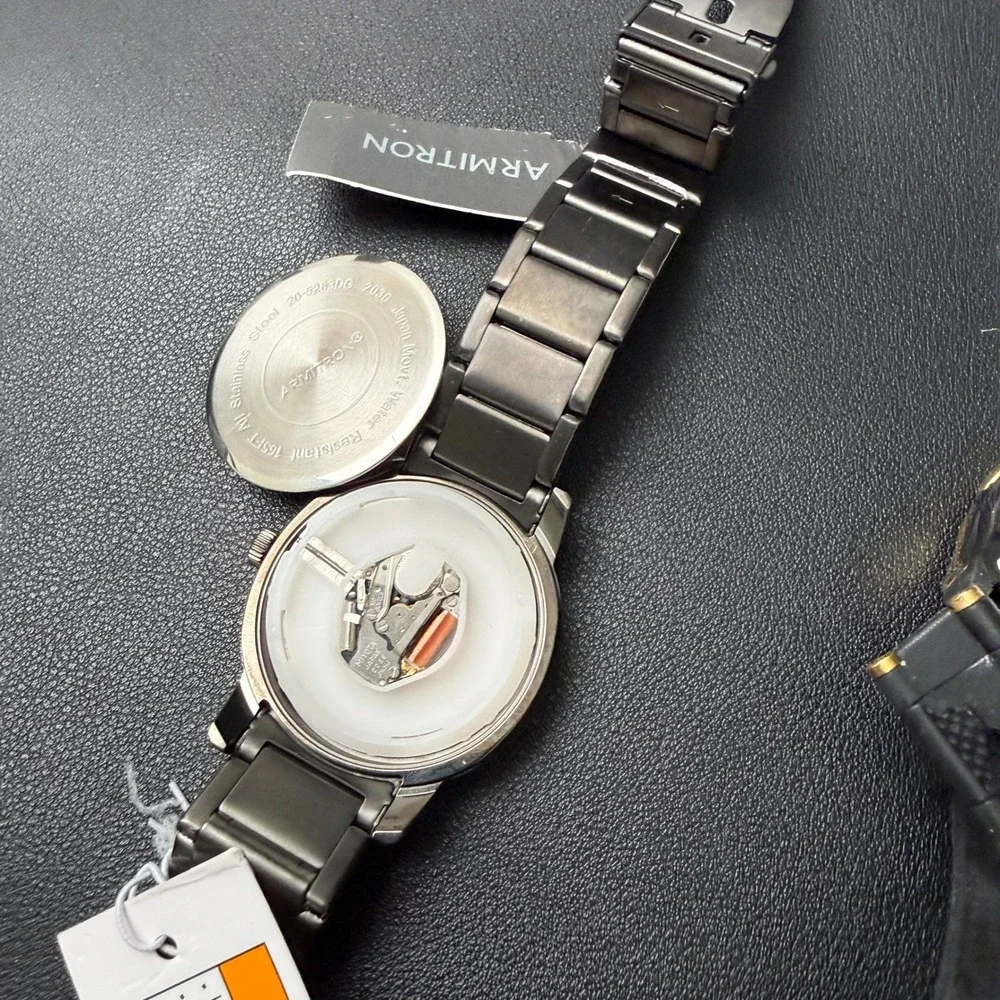 Set of 6 Armitron Men's Watches Analog & Digital Mix BROKEN FOR‎ PARTS
